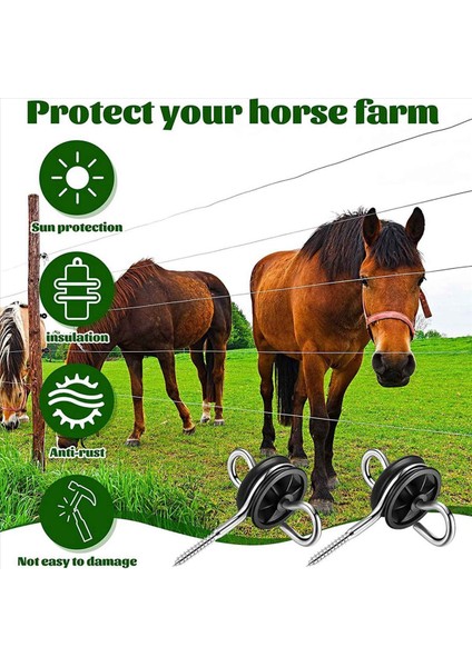 20PCS Elektrikli Çit Kapısı Sapı Çapa Elektrik Çit Izolatörleri Çit Telli Izolatörleri Elektrik Çit Ahşap Direk (Yurt Dışından) fırsatları