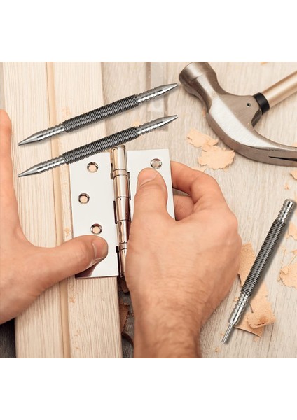 8x Tırnak Seti ve Menteşe Pimi Aracı Çift Kafa Çivi Punch Menteşe Pimi Çıkarma Aracı Çekiçsiz Yay Yumruk Seti (Yurt Dışından) modelleri