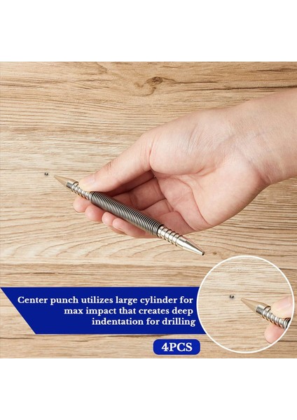 8x Tırnak Seti ve Menteşe Pimi Aracı Çift Kafa Çivi Punch Menteşe Pimi Çıkarma Aracı Çekiçsiz Yay Yumruk Seti (Yurt Dışından) fırsatları