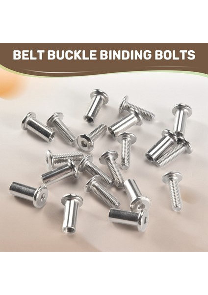 20 Adet Vida Direği 5/16 Inç (8mm) Delik Dia Erkek M6X20MM Kadın M6X18MM Kemer Toka Bağlama Cıvataları Deri Bağlantı Elemanı (Yurt Dışından) fırsatları