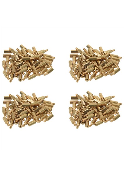 200 Pcs M3 Erkek x M3 Dişi 11MM Uzunluk Pirinç Vidalı Iplik Pcb Stand-Off (Yurt Dışından)