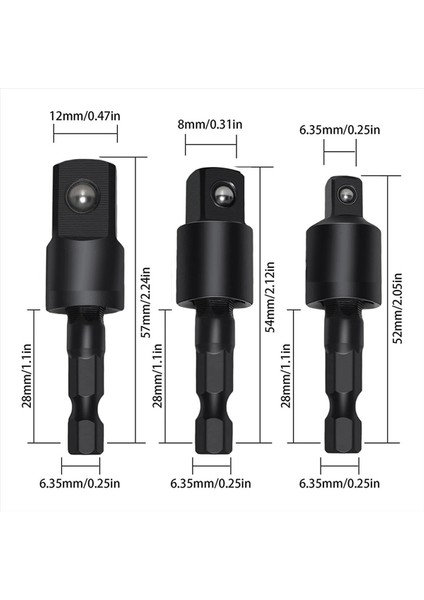 Sağ Açılı Matkap Adaptörü 4 Arada Darbe Matkap Ucu Uzantısı 360 ° Döndürülebilir 1/4 3/8 1/2in Darbe Sınıfı Soket Adaptör Seti (Yurt Dışından) fırsatları