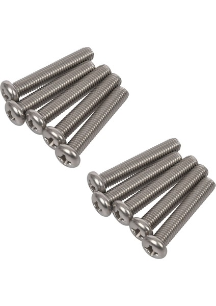 M8 x 45MM 304 Paslanmaz Çelik Phillips Makine Vidalı Cıvatası 10 Pcs (Yurt Dışından)