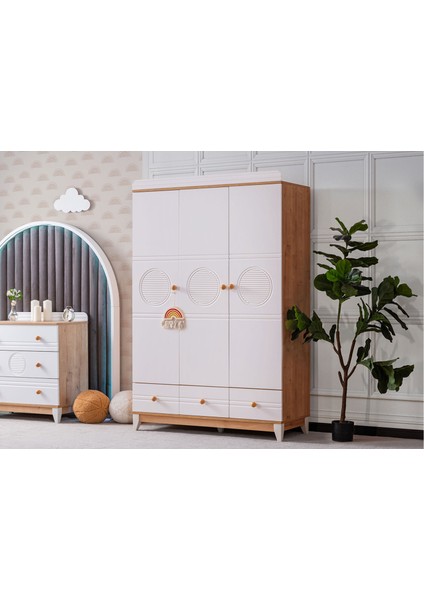 Momo 3 Kapılı Gardrop