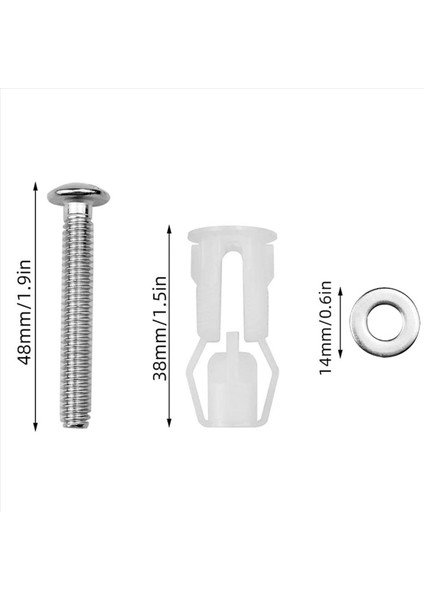 3x Tuvalet Koltuk Vidaları ve Tuvalet Kapak Vidaları Paslanmaz Çelik Üst Sabitleme Menteşeleri Vidaları Tuvalet Koltuğu Yedek Parçaları Için (Yurt Dışından) fiyatları