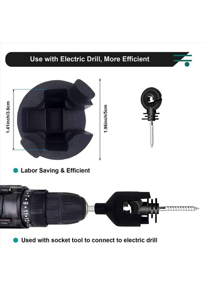 160PCS Elektrikli Çit Izolatörleri Vida Elektrikli Çit Halkası Izolatör Bant Vidalı Ahşap Post Izolatörler Vidası Vida (Yurt Dışından) indirimleri