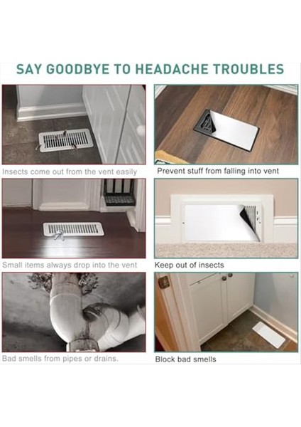3 Paket Manyetik Havalandırma Kapakları Ev Için 5 5X12 Inç Manyetik Zemin Zemin Duvar ve Tavan Havalandırmaları Için Kayıt (Yurt Dışından) modelleri