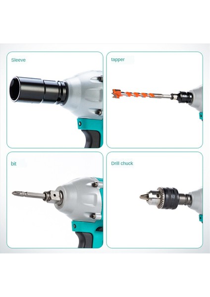 3x 18V Elektrik Fırçasız Etkisi Anahtarı Mil Aksesuarları Çift Kullanım Kablosuz Kılavuz Parça Güç Matkap Araç Aksesuar (Yurt Dışından) indirimleri