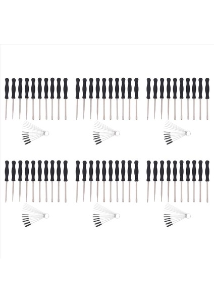 60 Adet Karbüratör Ayarlama Tornavida Alet Kiti Walbro Zama Ryobi Için Karbonhidrat Temizleme Iğneleri Fırçaları (Yurt Dışından)