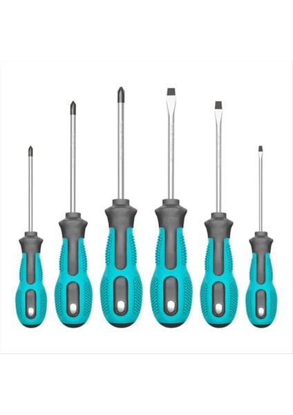 Manyetik Tornavida Seti 6 Parçalı Tornavida Seti Kayma Anti-Kayma Somun Somunu Tornavida Onarım Aracı Seti (Yurt Dışından)