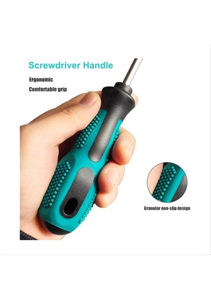 Manyetik Tornavida Seti 6 Parçalı Tornavida Seti Kayma Anti-Kayma Somun Somunu Tornavida Onarım Aracı Seti (Yurt Dışından) modelleri