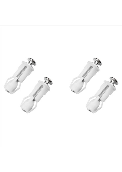 4x Tuvalet Koltuk Vidaları ve Tuvalet Kapak Vidaları Paslanmaz Çelik Üst Sabitleme Menteşeleri Vidaları Tuvalet Koltuğu Yedek Parçaları Için (Yurt Dışından)