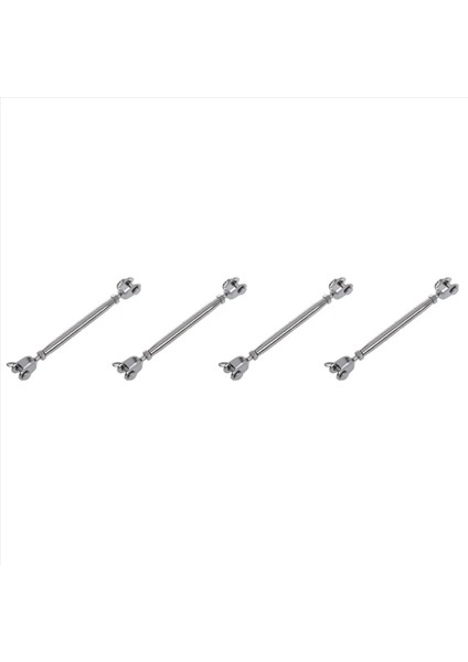 4x 304 Paslanmaz Çelik Desteği Vidalı Kapalı Vücut Çene Çene Turnikliği 7/32 Inç Iplik (Yurt Dışından)