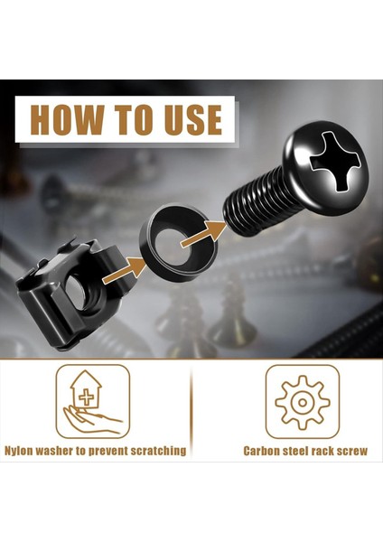 50PCS M6X16MM Bilgisayar Rafı Montaj Kafes Vidaları ve Fındık ve Yıkayıcılar Raf Montaj Sunucu Dolabı Raf Montaj Vidalı Kafes Somun (Yurt Dışından) fiyatları