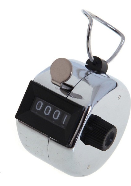 8pcs Metal El Hand Tally Counter Sayım Sayaçları 4 Haneli Palm Golf Clicker Club (Yurt Dışından)