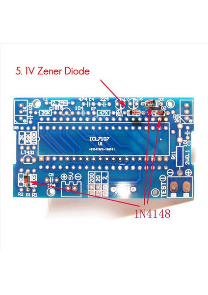 4x Voltmetre Dıy Kit Parçaları ICL7107 Metre Kafa Dijital Voltmetre (Yurt Dışından) indirimleri