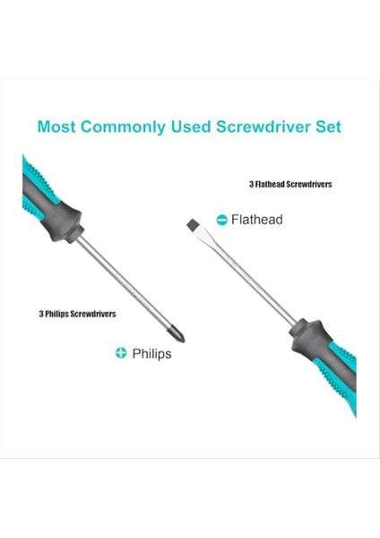 Manyetik Tornavida Seti 6 Parçalı Tornavida Seti Kayma Anti-Kayma Somun Somunu Tornavida Onarım Aracı Seti (Yurt Dışından) indirimleri