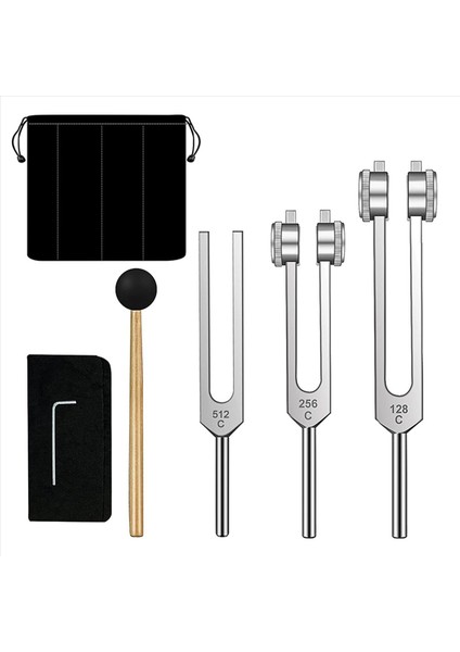 2 Set Tunıng Forks SET-128 Hz 256 Hz 512 Hz Şifa Çakra Ses Terapisi Vücut Tutma Için Ayar Çatalları (Yurt Dışından) fiyatları