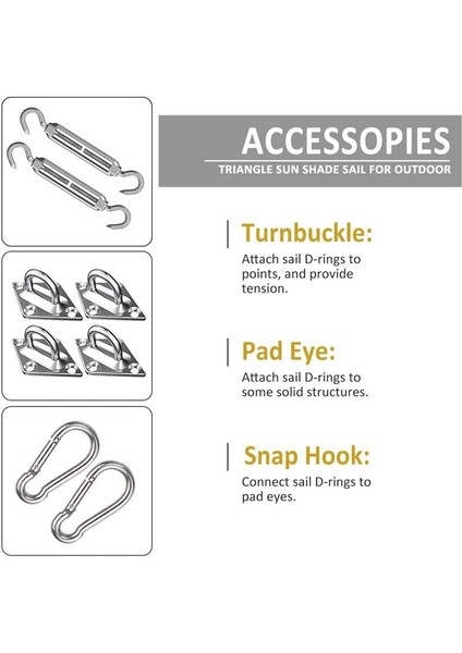 Tente Ek Seti 304 Paslanmaz Çelik Tente Aksesuar Kiti Tente Ekleme Aracı Vidalar (Yurt Dışından) modelleri