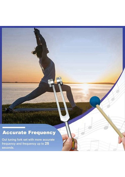 Tuning Fork Seti Otto128Hz Çakra Ses Terapisi Vücut Zihin Ruhu Uyum Içinde Tutma Taban Vidaları ile (Yurt Dışından) fırsatları
