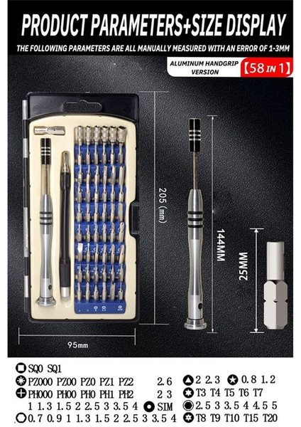 58 1 Arada Çok Amaçlı Manuel Tornavida Seti Krom Vanadyum Çelik Cep Telefonu Bilgisayar Ev Kaldırma Aracı Tornavida (Yurt Dışından) fırsatları