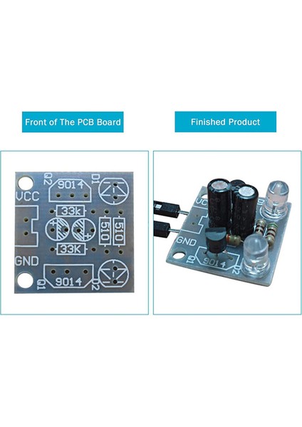 8 Parçalı Set 5mm LED Flash Dıy Kiti Başlangıç Kiti Pcb Devre Kaynak Becerileri Öğrenme Eğitim Kiti (Yurt Dışından) modelleri