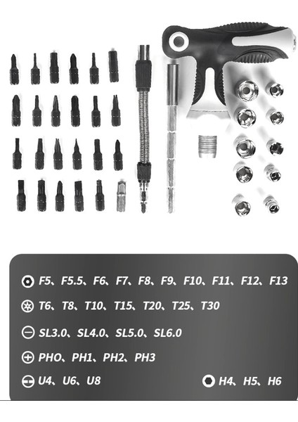 38&#39 De 1 Hassas Tornavida Biti Seti Tornavida Kaymaz Tutamak Teleskopik T Şeklinde Manşon Onarım Aracı (Yurt Dışından) fiyatları