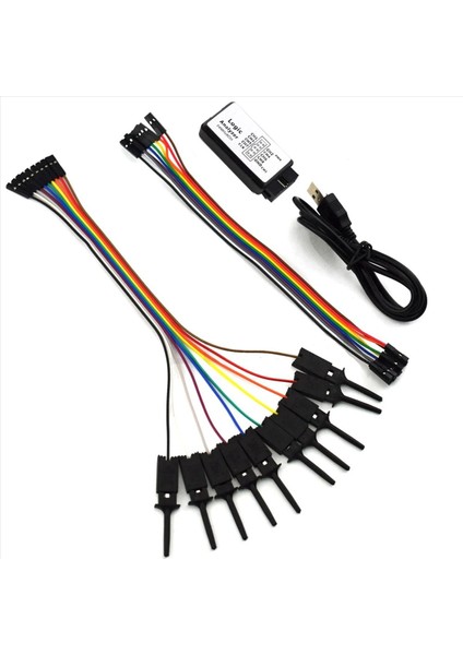 3x Test Klipsli Mantık Analizörü Jumper Wire Için Test Klasörü USB Saleae Için Dupont Kablosu 24M 8ch (Yurt Dışından) indirimleri