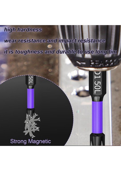 Manyetik Tornavida Bit Seti 12PCS Manyetik Bitler Matkap Bitleri D1 Alaşımlı Çelik Darbe Direnci ve Kaymaz Dişli Bitler (Yurt Dışından) modelleri