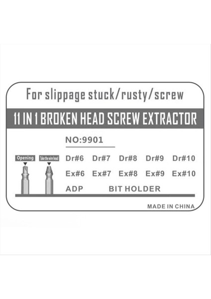 12 Adet Kırık Baş Vidalı Çıkarıcı Alet Araba Onarımı Için Paslanmış ve Hasarlı Cıvataları Çıkarmak Için Set (Yurt Dışından) fırsatları