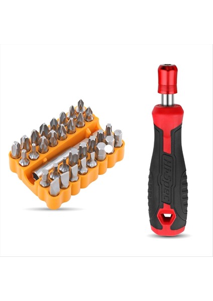 1/4inch Tornavida Bit Sapı Çok Fonksiyonlu Tornavida Seti Tornavida Matkap Anahtarı Aracı (Kırmızı) (Yurt Dışından)