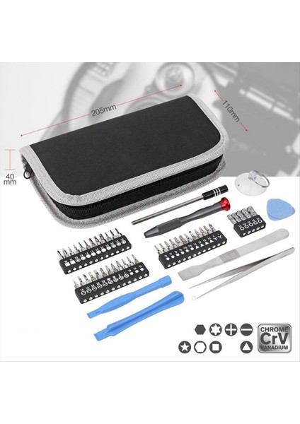 49 Parça Telefon Bakım Aracı Set Seti Çiçeği Şeklinde Üçgen Hassas Tornavida Seti (Yurt Dışından) fiyatları