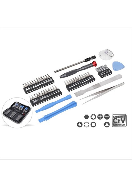 49 Parça Telefon Bakım Aracı Set Seti Çiçeği Şeklinde Üçgen Hassas Tornavida Seti (Yurt Dışından) indirimleri