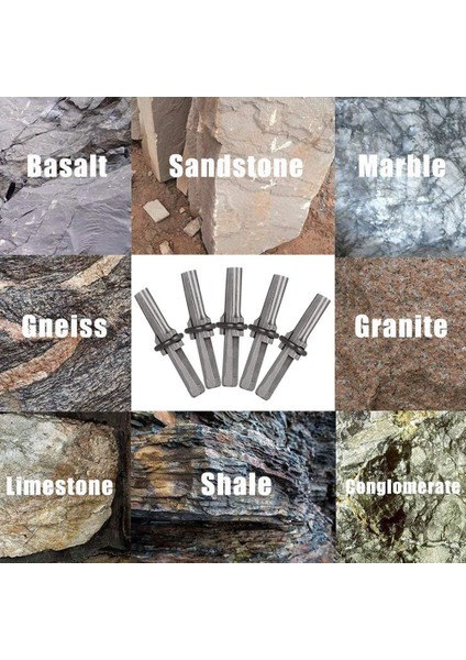 5 Adet Taş Ayırıcı Demir Taş Ayırıcı Klips Taş Ocağı Aleti Elektrikli Çekiç Elmas Kafa (18MM) (Yurt Dışından) indirimleri