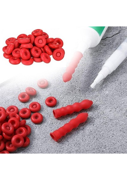 100PCS Caulk Cap Tasarruf Kapı Sızdırmazlık Mühür Terverçesi Açık Kravat Tüpü Cam Tutkal Uç Sızdırmazlık Koruması Sızdırmaz (Yurt Dışından) indirimleri