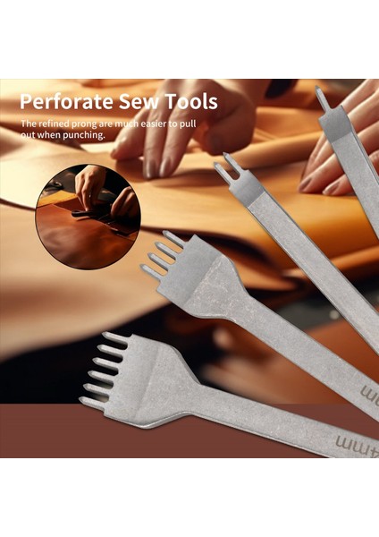 Dikiş Dikiş Kesme Seti Dıy Deri Zanaat Aracı 4mm Elmas Delek Deri Için Draces 1/2/4/6 Prong Derrate Değil Araçlar (Yurt Dışından) indirimleri
