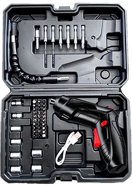 Küçük Çok Işlevli Şarj Edilebilir Katlanır Katlanır Elektrikli Tornavida Seti Elektrikli Parti Lityum Pil Tornavida (Yurt Dışından)