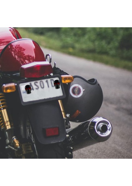 1 Çift Motosiklet Kafatası Numarası Plaka Çerçeve Vidaları Vidalı Vidalı (Yurt Dışından) fırsatları