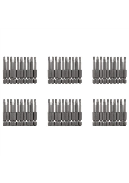 6 3mm Altıgen Şey 4mm T20 Manyetik Uç Torx Tornavida Bitleri 60 Pcs (Yurt Dışından)