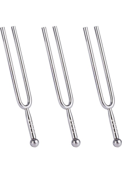 3x 440Hz Ton Paslanmaz Çelik Ayarlama Çatal Tuner Tunning Müzik Aleti Si (Yurt Dışından)