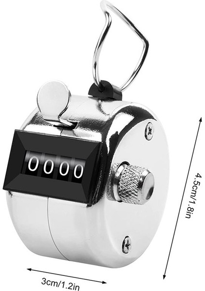 2 Paket Metal El Sayacı Dört Haneli Sayacı Kordon Gümüş Sayacı ile Tıklama Sayacı El Tipi Tıklama Sayacı (Yurt Dışından) fiyatları