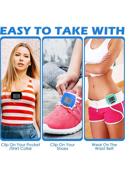 Yürüyüş Adımı Sayımı Için 9 Paket Basit Pedometre Kalori Tüketimini Kaydetmek Için Taşınabilir Klipsli Adım Izleyici (Yurt Dışından) fiyatları