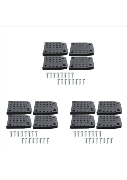 Tapı Tabanları Alçıpan Için Kayma Önleyici Pedler 12PCS Stilt Roles Yedek Kiti Kaymaz Ayak Pedleri Inşaat Tripod Mat (Yurt Dışından)
