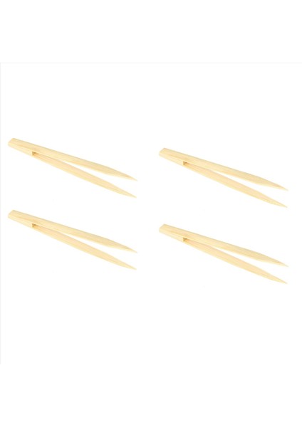 10X Sivri Uç Bambu Düz Cweezer Çay Maşa Kullanışlı Alet (Yurt Dışından)