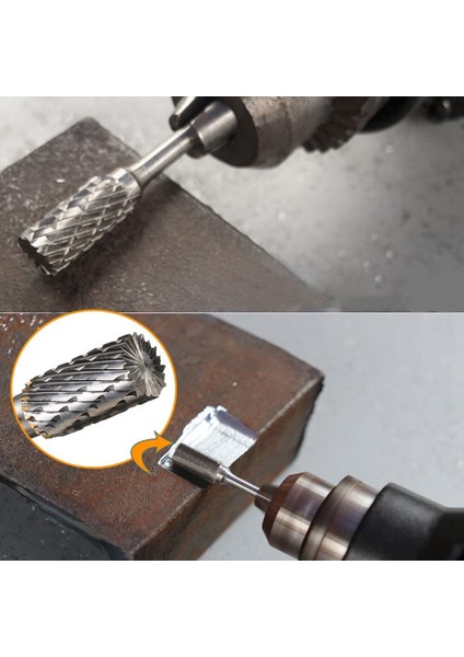 8pcs Karbür Burr Seti 1/4inch Shank Tungsten Çelik Çift Kesim Kalıp Öğütücü Bitler Parlatma Için Karbür Döner Çapak (Yurt Dışından) fırsatları