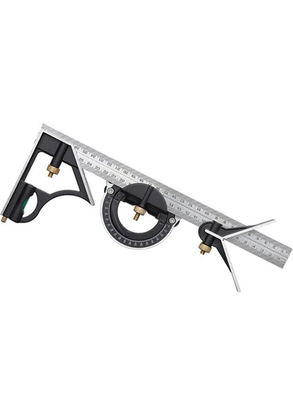 Paslanmaz Çelik Mobil Kombinasyon Açısı Cetvel Açısı Cetvel Marangozluk 90 Derece 45 Derece Açılı Cetvel Sağ Açı Cetvel (Yurt Dışından)