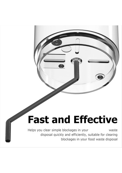 Çöp Bertaraf Anahtarı 2 Pack Çöp Bertaraf Hex Anahtarı Aracı Sıkıştırıcı Çöp Beraberliği Siyah (Yurt Dışından) modelleri