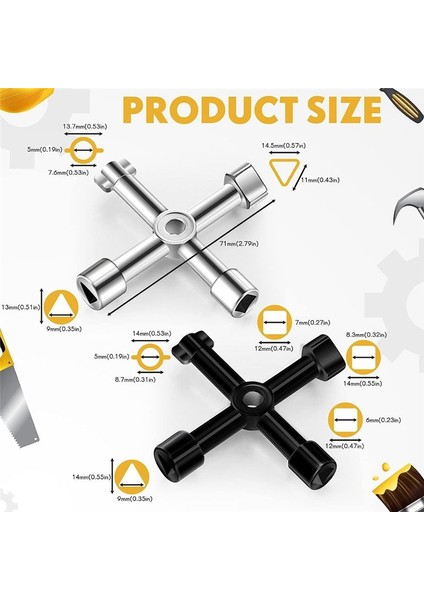 Musluk Üçgen Anahtar Anahtarı Phillips Anahtarı Çok Işlevli Anahtar 4 Yol Evrensel El Araçları (Yurt Dışından) fiyatları