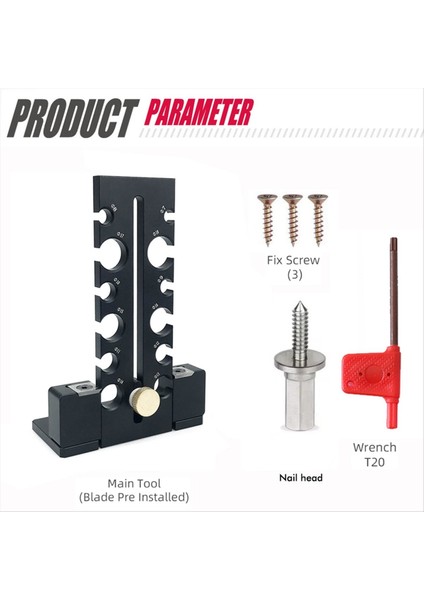 Elektrikli Matkap Yuvarlak Çubuk Dübel Maker 7-18MM Ayarlanabilir Dübel Maker Jigs Ahşap Matkap Freze Dökme Dübel Yuvarlak Çubuk (Yurt Dışından) modelleri