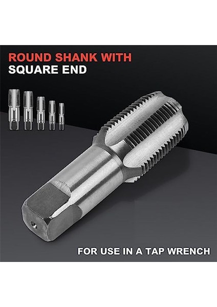 5 Parça Npt Boru Musluk Seti 1/8in 1/4in 3/8in 1/2in ve 3/4in Npt Çeşitli Tesisatçı Mekaniği ve Dıy Iplik Kesimi Için (Yurt Dışından) fiyatları